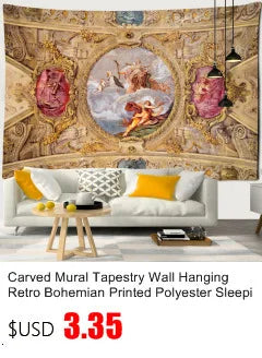 Tarot Tapestry Wall Hanging Witchcraft Divination Bed Sheet Beach Mat Bohemian Hippie TAPIZ Wall Home Decor