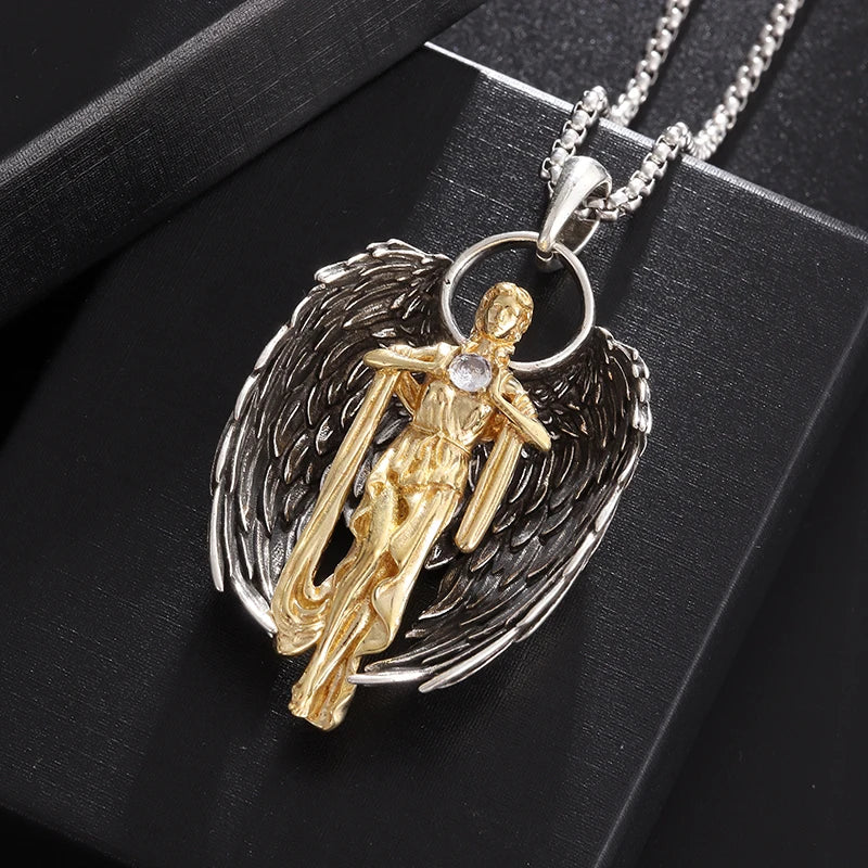 Fashion Cartoon Cute and Well-Behaved Cat Ears Goddess Necklace Ladies Pendant Anime Maid Cosplay Jewelry Gift for Girls