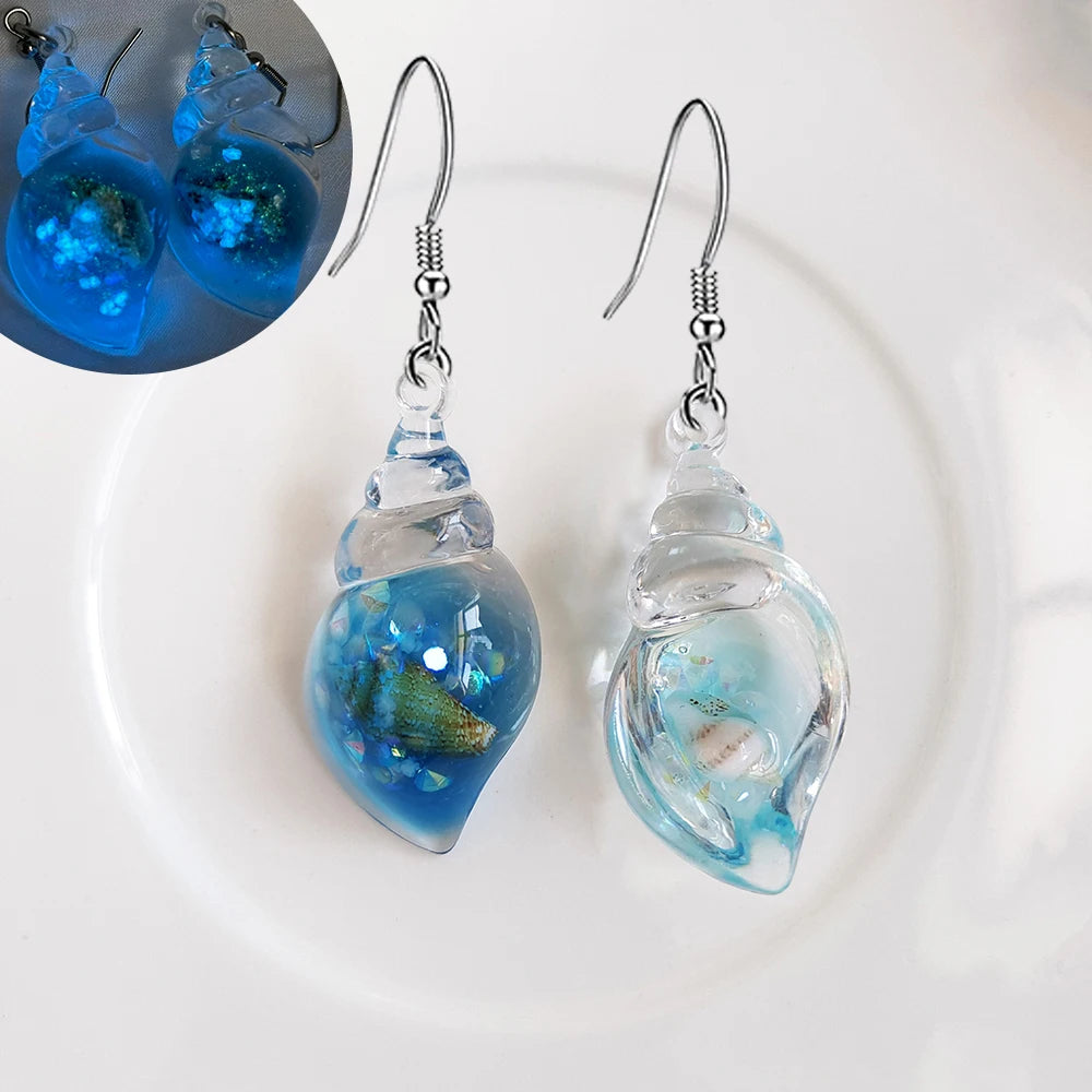 Ghost in Bottle Earrings Glow in the Dark Ghost Dangle Earrings Luminous Halloween Jewelry for Women and Girl