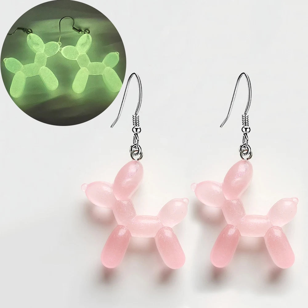 Ghost in Bottle Earrings Glow in the Dark Ghost Dangle Earrings Luminous Halloween Jewelry for Women and Girl