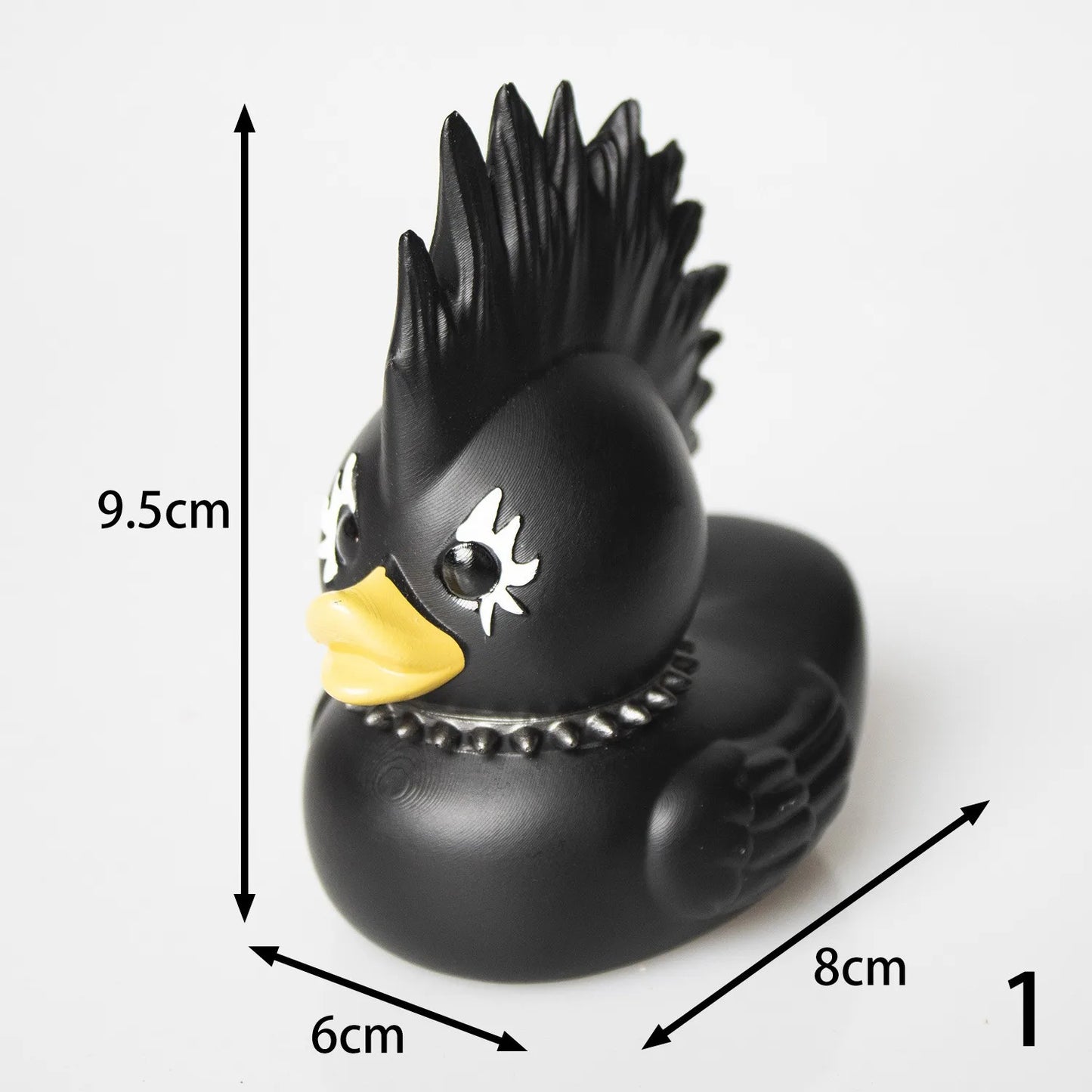 New Duck Statue Gothic Sculpture Punk Animal Figurine Resin Desk Decoration Collectible Figurines Satan Duck Tabletop Ornaments