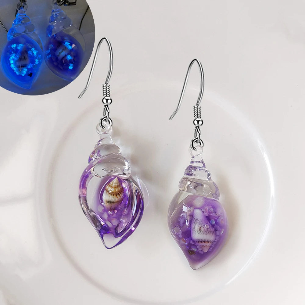 Ghost in Bottle Earrings Glow in the Dark Ghost Dangle Earrings Luminous Halloween Jewelry for Women and Girl