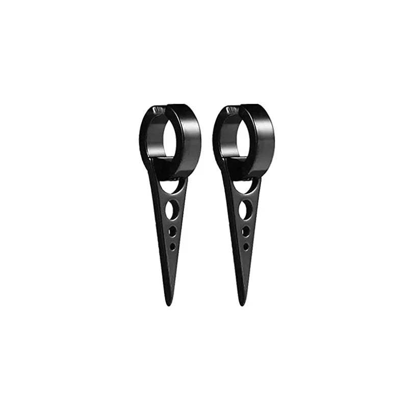1Pair Unisex Punk Fashion Cross Pendant Ear Clip Non-Piercing Earrings Fake Earrings Gift for Men Women Jewelry Daily Wear
