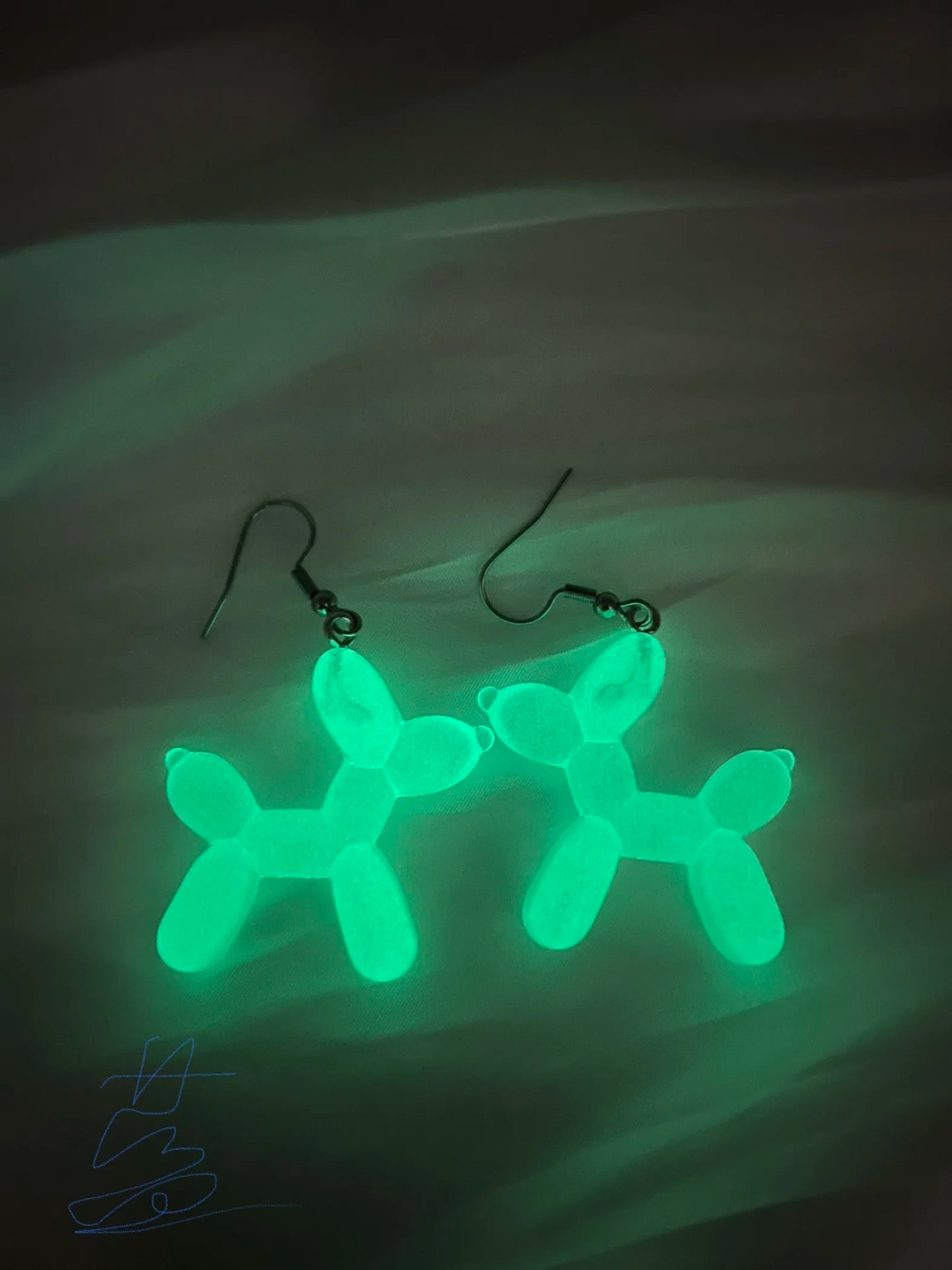 Ghost in Bottle Earrings Glow in the Dark Ghost Dangle Earrings Luminous Halloween Jewelry for Women and Girl