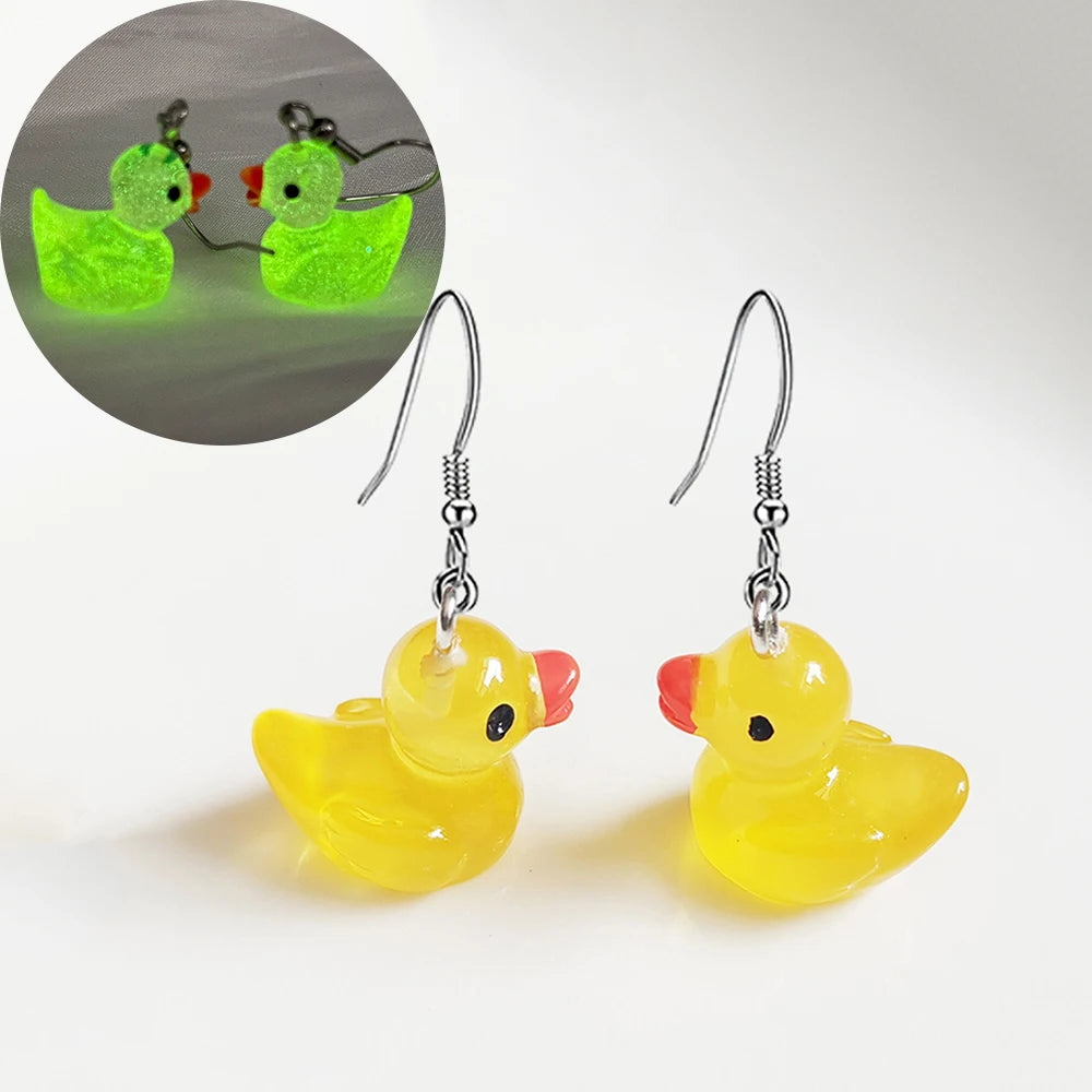 Ghost in Bottle Earrings Glow in the Dark Ghost Dangle Earrings Luminous Halloween Jewelry for Women and Girl
