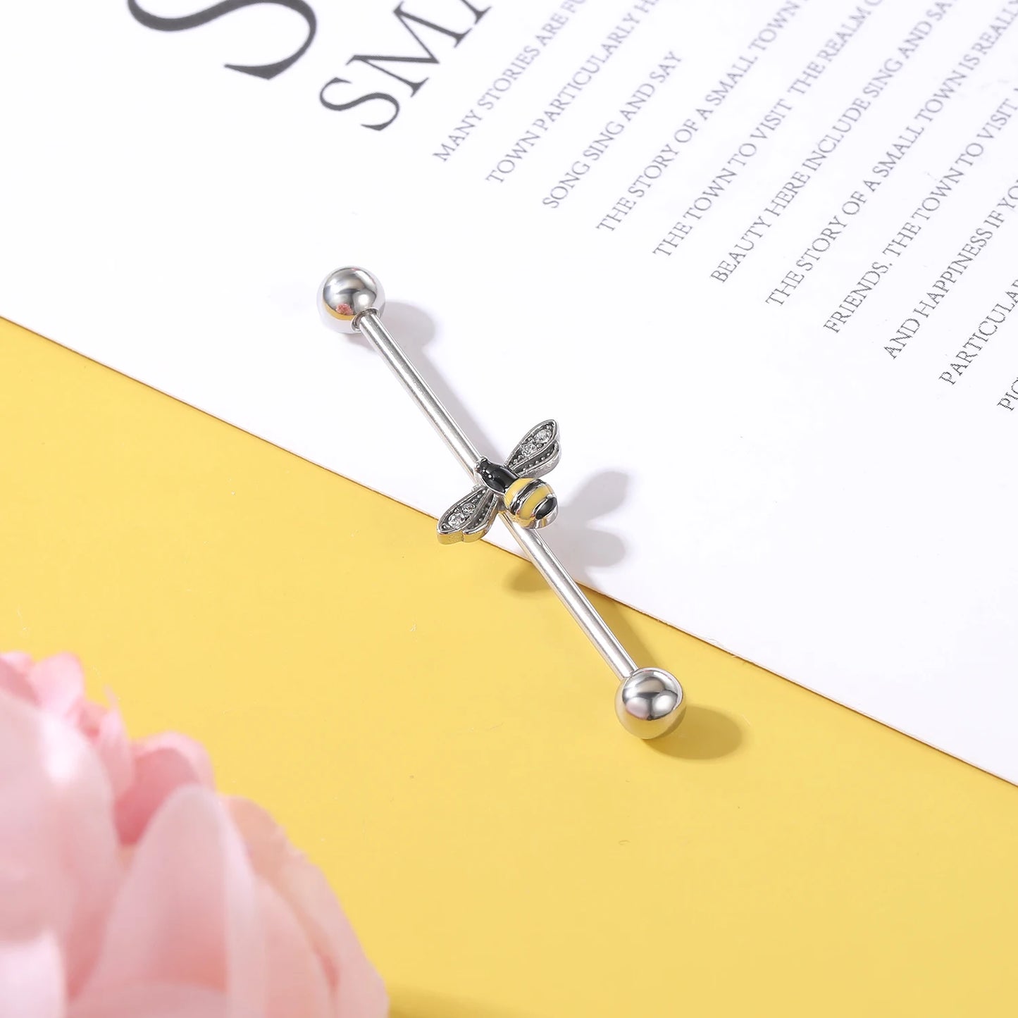 AOEDEJ Industrial Piercing Earring Women Stainless Steel Helix Ear Piercing Dragon Snake Long Earring Jewelry Barbell Earring