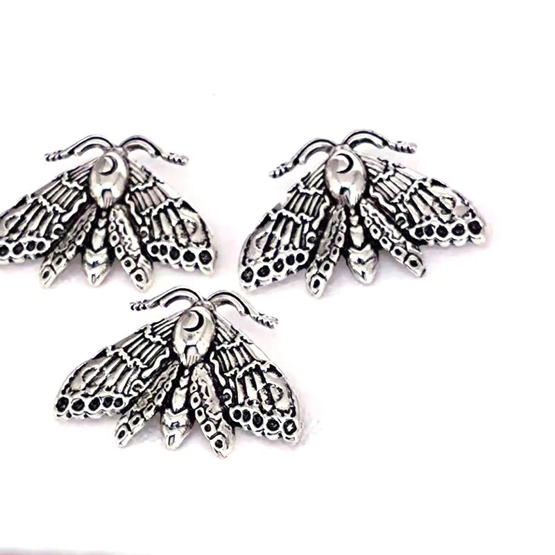 hzew 5 pcs new accessories Animal moth skull head moth pendant for women man Accessories