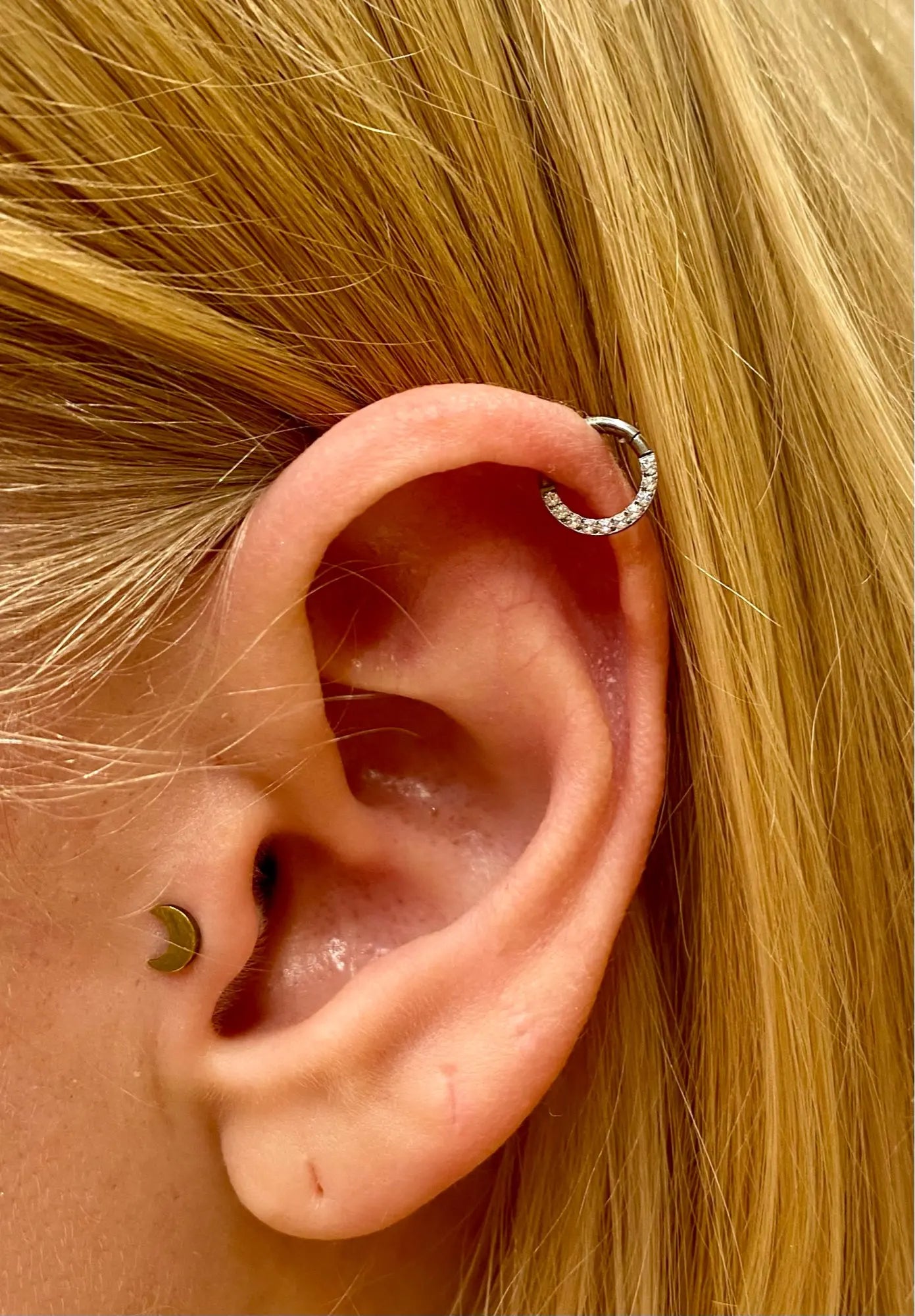 F136 Titanium Piercing Clicker Segment Hoop Nose Rings Earrings Nose Septum Piercing Ear Tragus Cartilage Helix Lip Ear Piercing