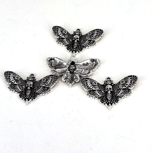 hzew 5 pcs new accessories Animal moth skull head moth pendant for women man Accessories