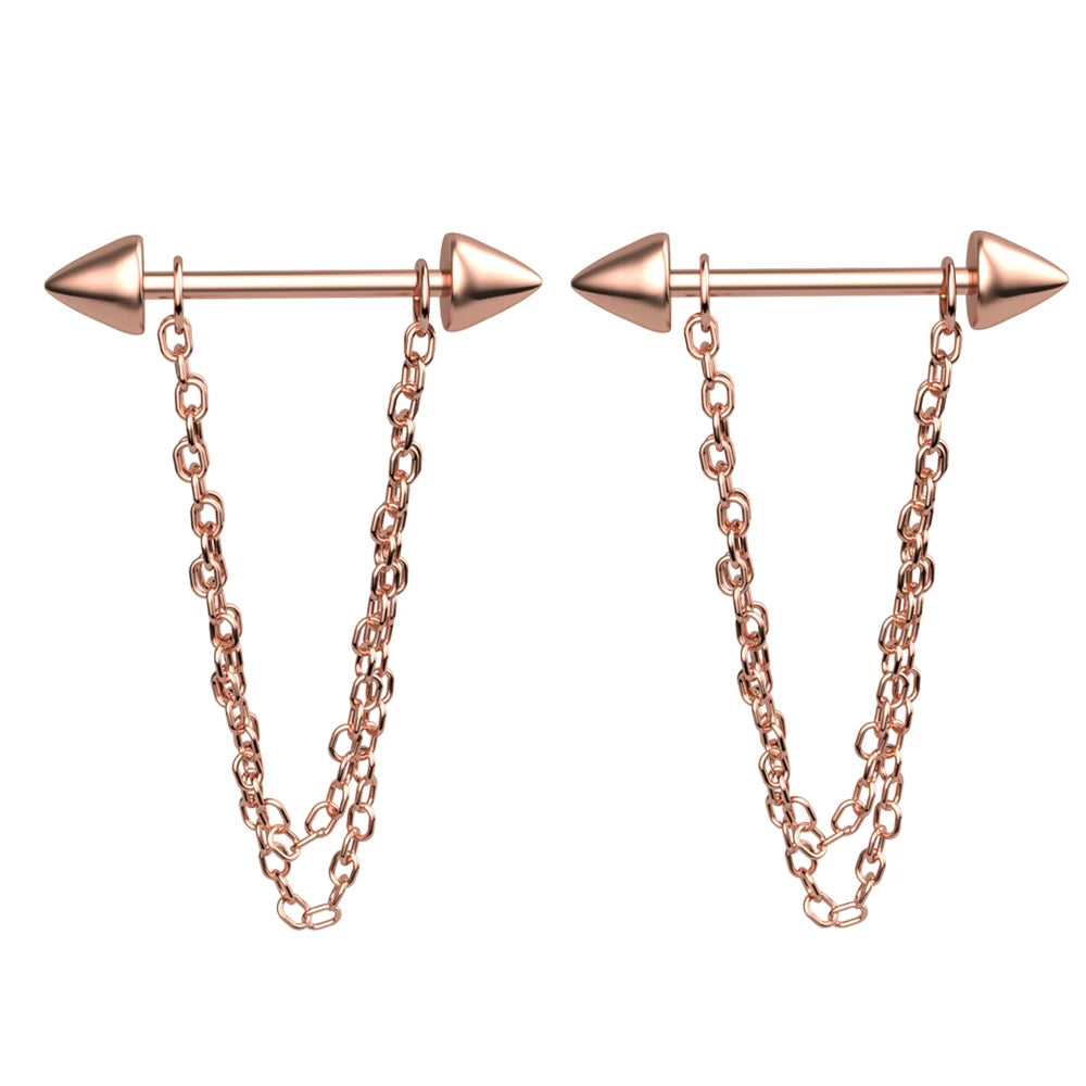 2pcs Cute Nipple Piercings Barbell Stainless Steel Crystal Nipple Shield Cover Heart Flower Nipple Rings Jewelry Body 1.6mm*16mm