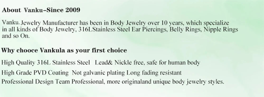 Vanku 2pcs DIY Dangle Double Flared Stainless Steel Ear Plugs Piercing Screw Tunnels Stretchers Body Jewelry Earrings Expander