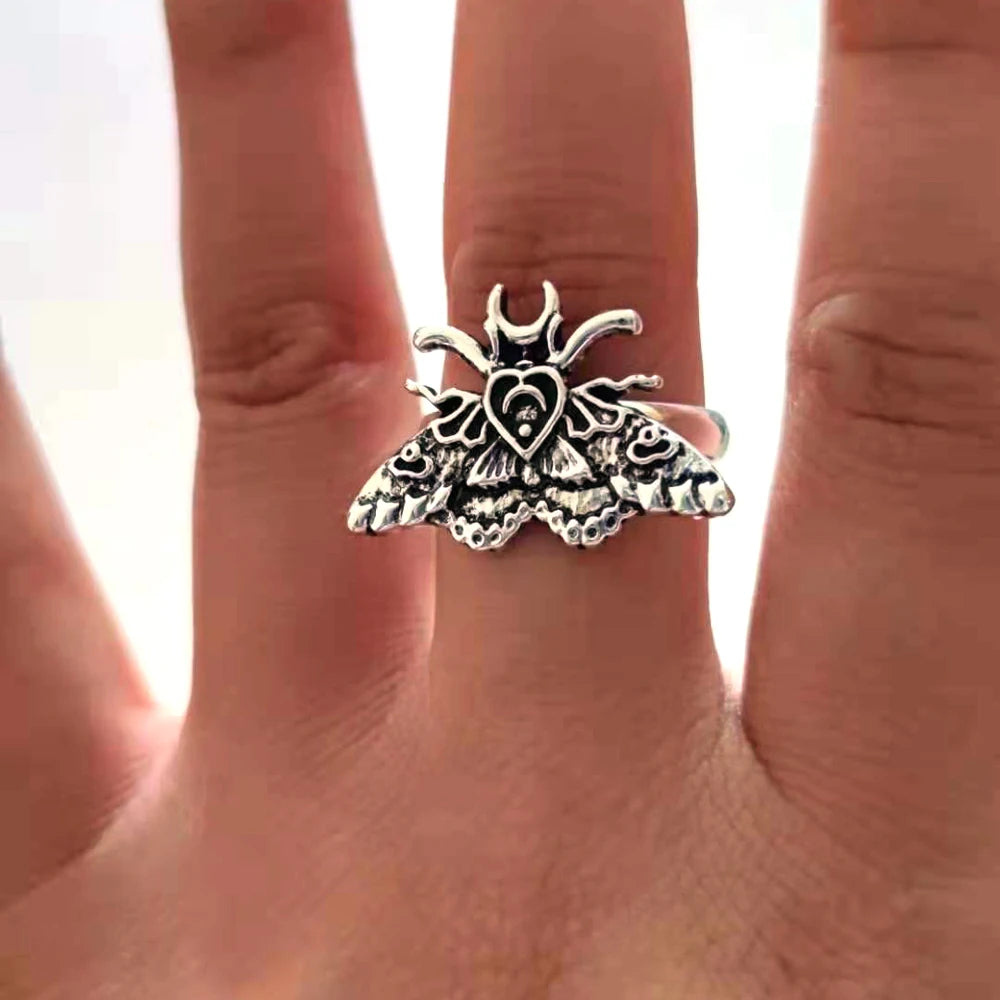hzew 5 pcs new accessories Animal moth skull head moth pendant for women man Accessories