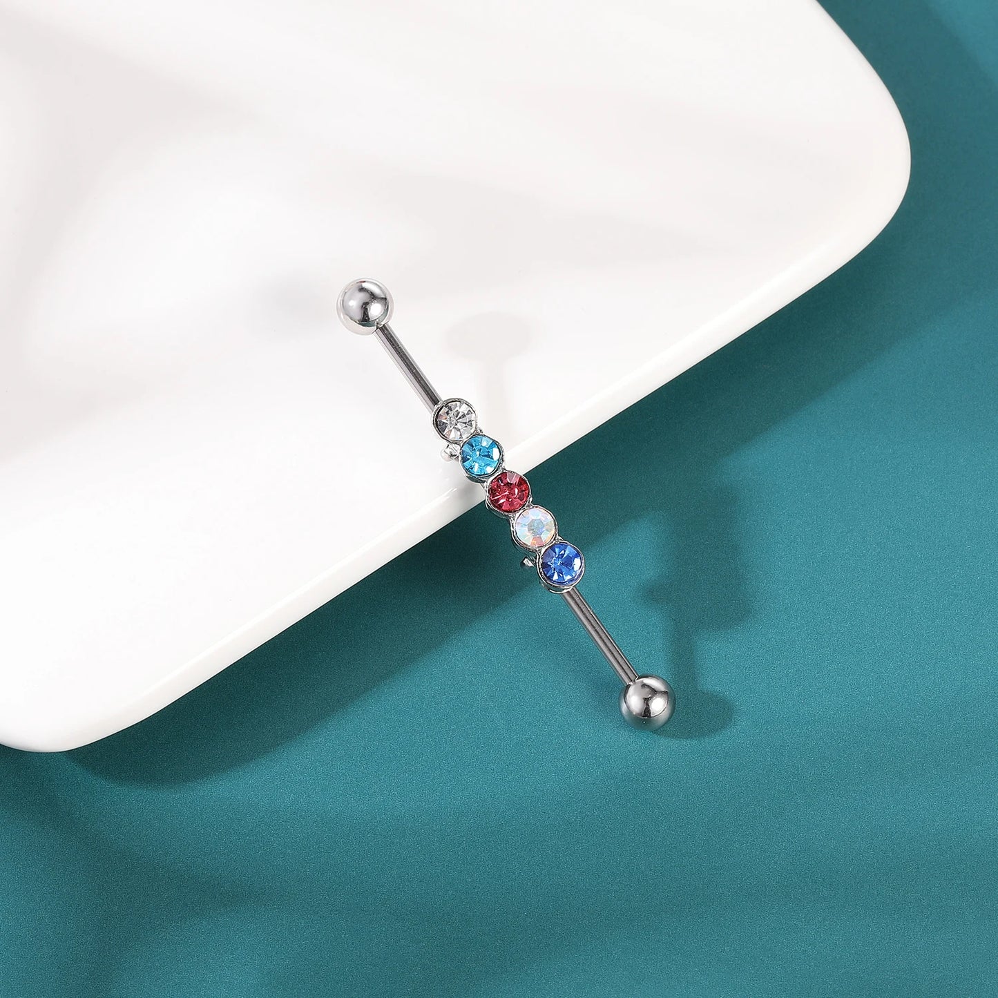 AOEDEJ Industrial Piercing Earring Women Stainless Steel Helix Ear Piercing Dragon Snake Long Earring Jewelry Barbell Earring