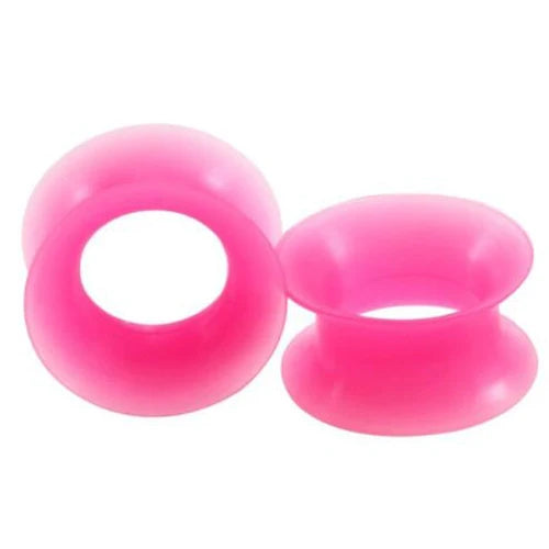 2Pcs Silicone Ear Plugs and Tunnels Ear Piercings Earlets Screwed Earring Expander Ear Gauges Body Jewelry Piercings