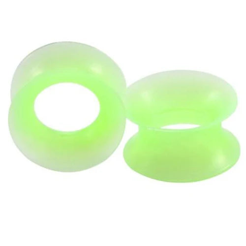 2Pcs Silicone Ear Plugs and Tunnels Ear Piercings Earlets Screwed Earring Expander Ear Gauges Body Jewelry Piercings