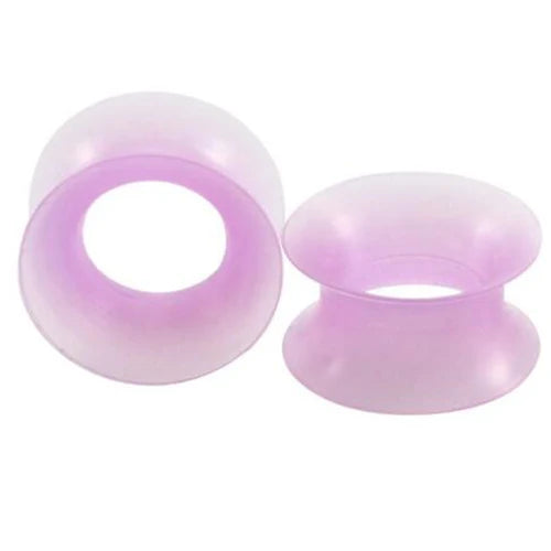 2Pcs Silicone Ear Plugs and Tunnels Ear Piercings Earlets Screwed Earring Expander Ear Gauges Body Jewelry Piercings