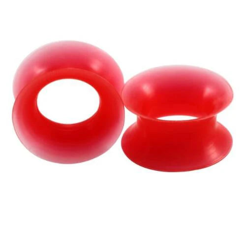 2Pcs Silicone Ear Plugs and Tunnels Ear Piercings Earlets Screwed Earring Expander Ear Gauges Body Jewelry Piercings