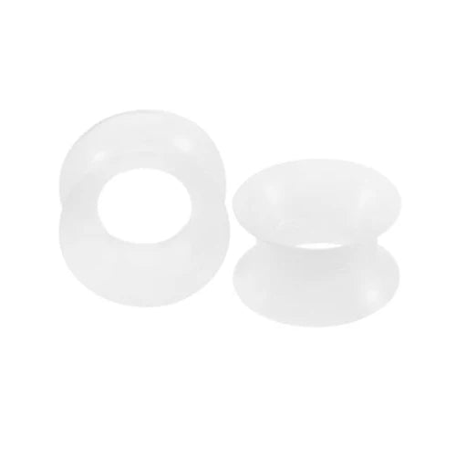 2Pcs Silicone Ear Plugs and Tunnels Ear Piercings Earlets Screwed Earring Expander Ear Gauges Body Jewelry Piercings