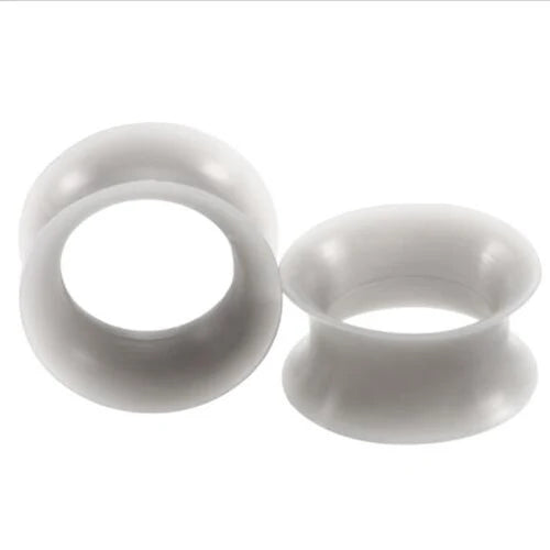 2Pcs Silicone Ear Plugs and Tunnels Ear Piercings Earlets Screwed Earring Expander Ear Gauges Body Jewelry Piercings