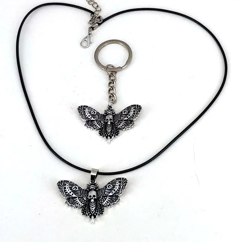 hzew 5 pcs new accessories Animal moth skull head moth pendant for women man Accessories