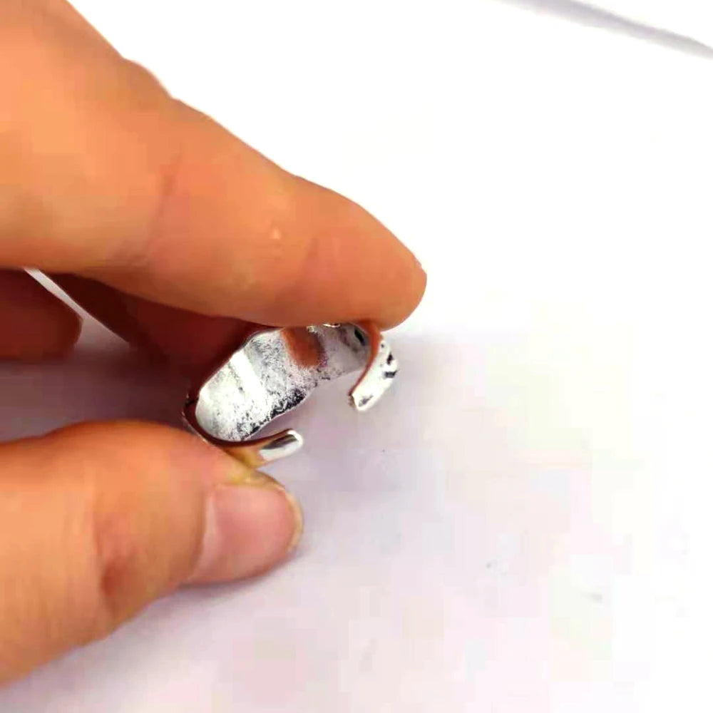 hzew 1pcs Resizable Death Head Skull Butterfly Moth Ring Creativity Gift For Women Men