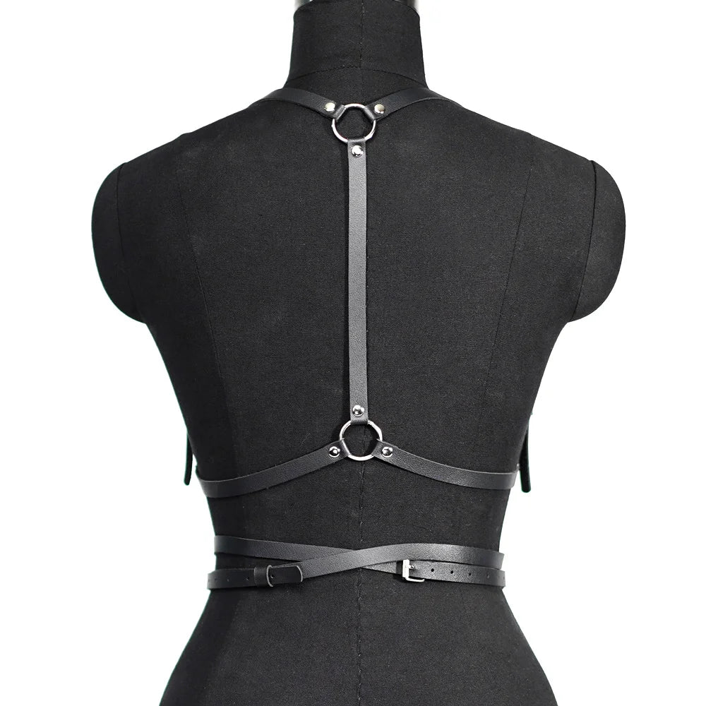 Women Fashion Harness Belt Body Harness Corset Leather Lingerie Gothic Fetish Clothing Harness Accessories Suspenders for Women