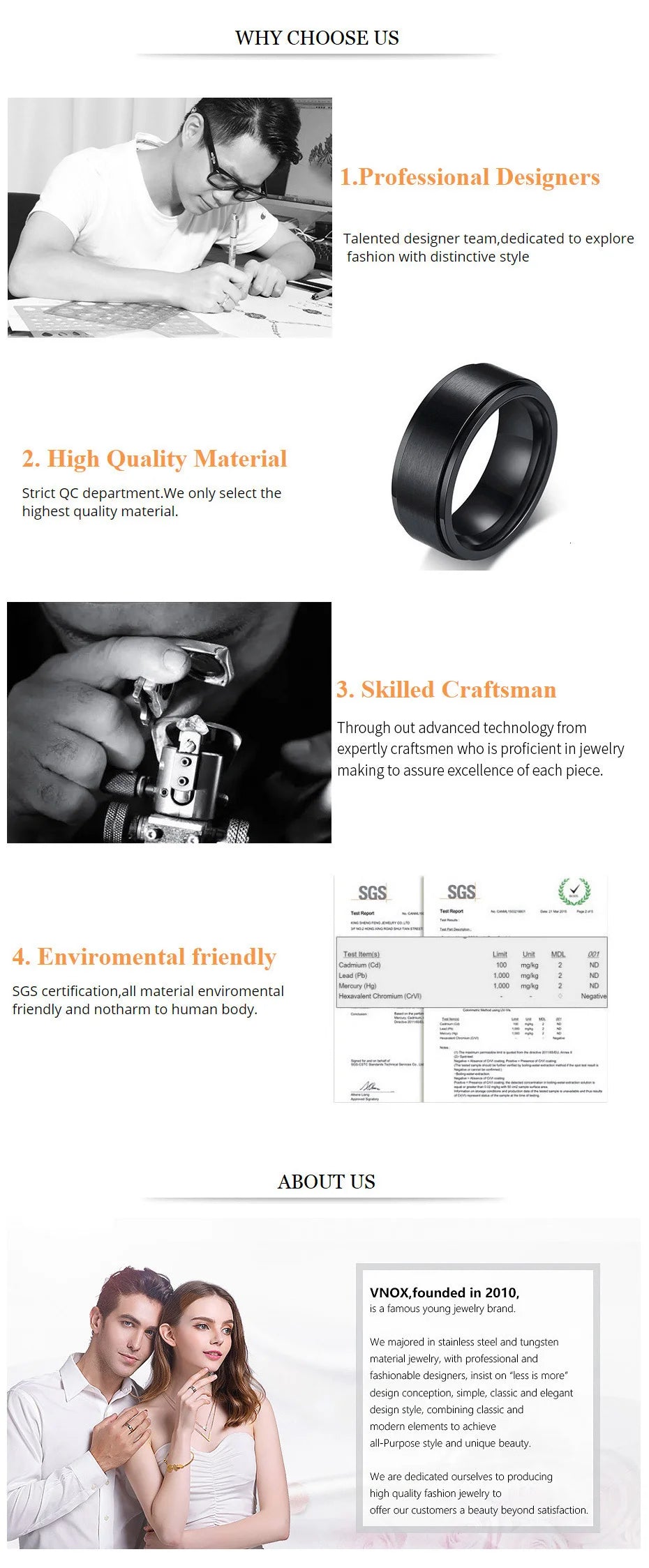 Vnox Punk Clip Earrings for Men Women, Black Stainless Steel Ear Accessory, Gothic Rock Hiphop Hoop Circle Earring 1 Piece