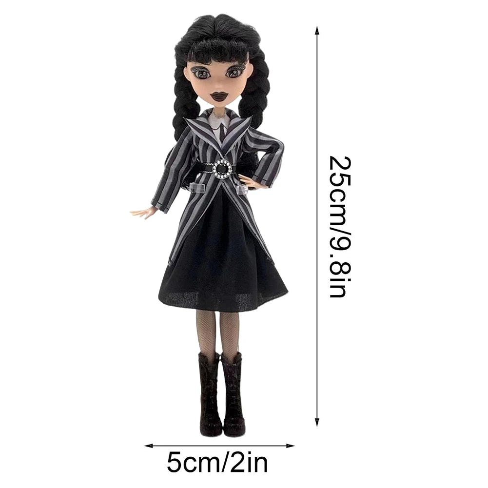 Wednesday Doll, Rave’N Wednesday Collectible in Black Gothic Gown Inspired by Dance Scene, Premium Accessories & Doll Stand