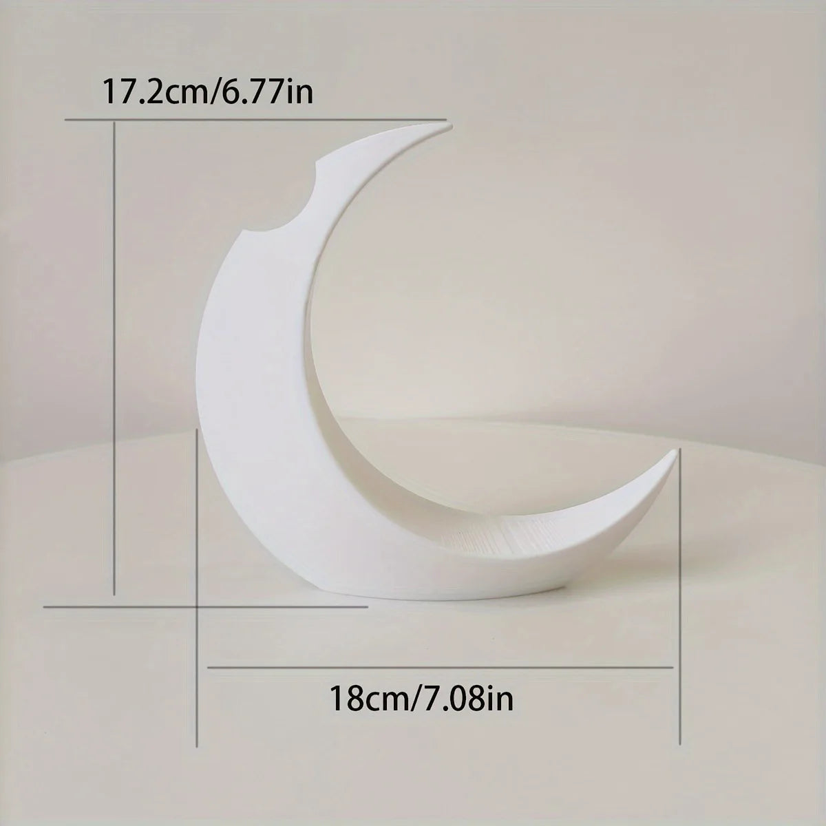 3D Printed Dried Flowers Vase Artificial Flower Pot Arrangement Gothic Moon Vase for Home Decor Creative Gift Desktop Ornament