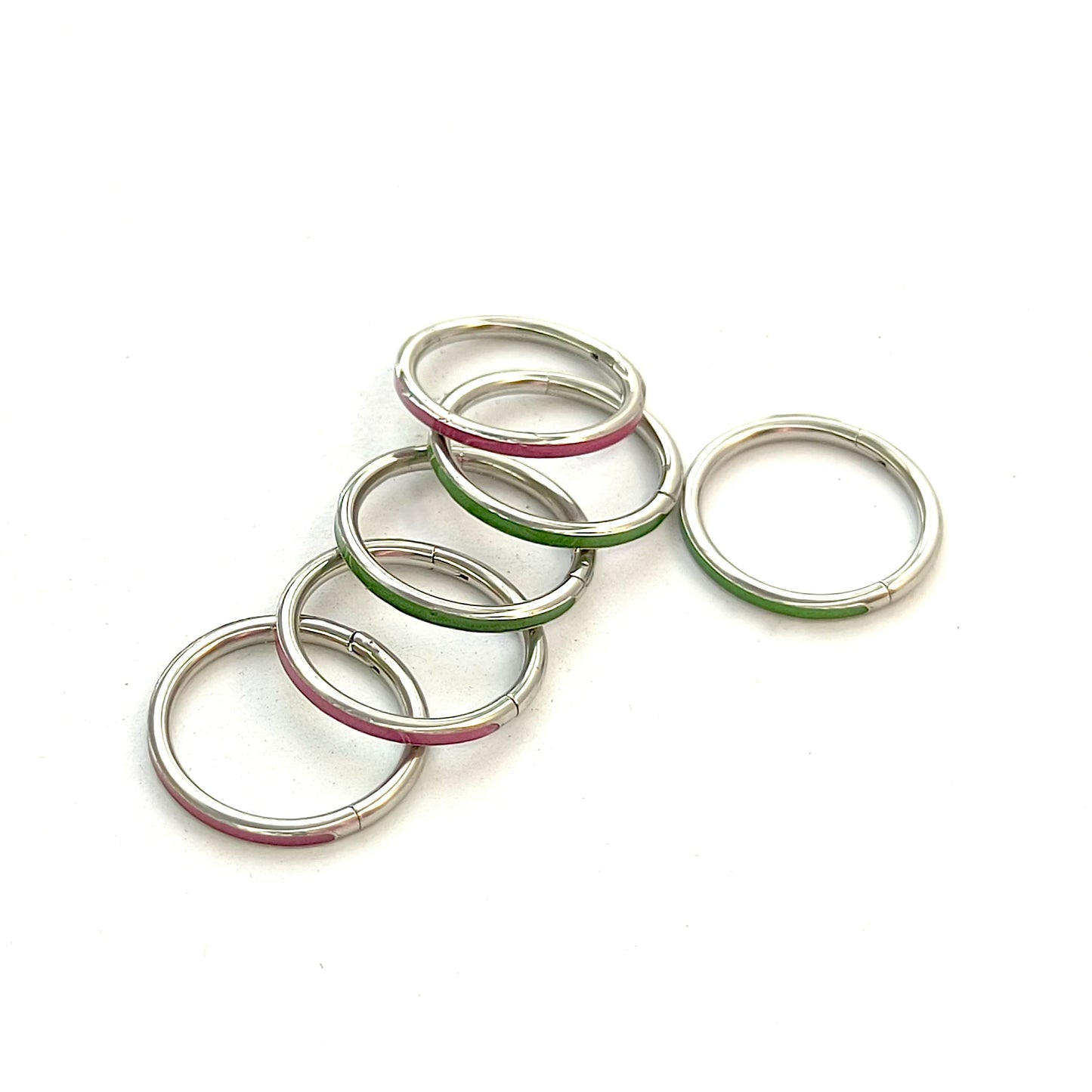 1-3PCS Hinged Nose Ring Hoop Septum Hoop  Ring Tragus Rook Ring Piercing Jewelry Lip Labret Ring Clicker Cartilage Earrings