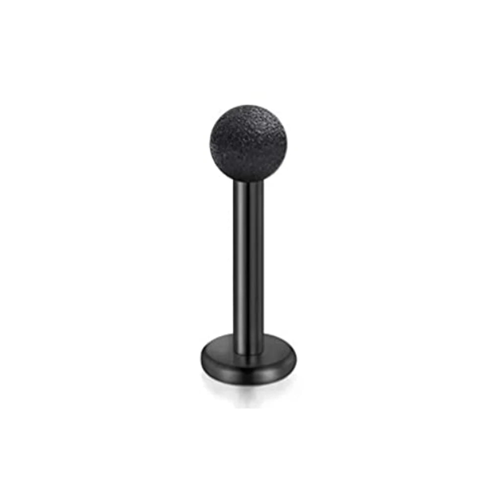 1-16pcs 16G Stainless Steel Lip Rings Studs Medusa Labret Monroe Tragus Helix Cartilage Forward Earrings Piercing Jewelry Black