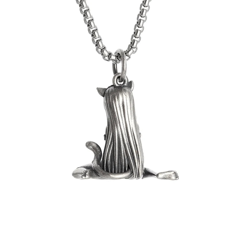 Fashion Cartoon Cute and Well-Behaved Cat Ears Goddess Necklace Ladies Pendant Anime Maid Cosplay Jewelry Gift for Girls