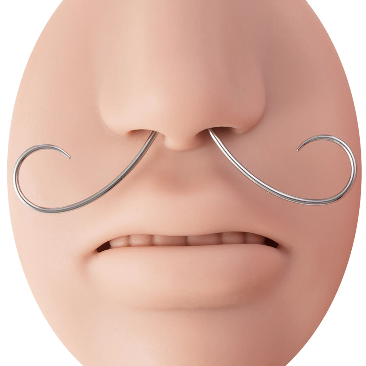 1pc Whisker Septum Piercing Jewelry for Women Stainless Steel Mustache Nose Septum Rings Fashion Body Jewelry 16G