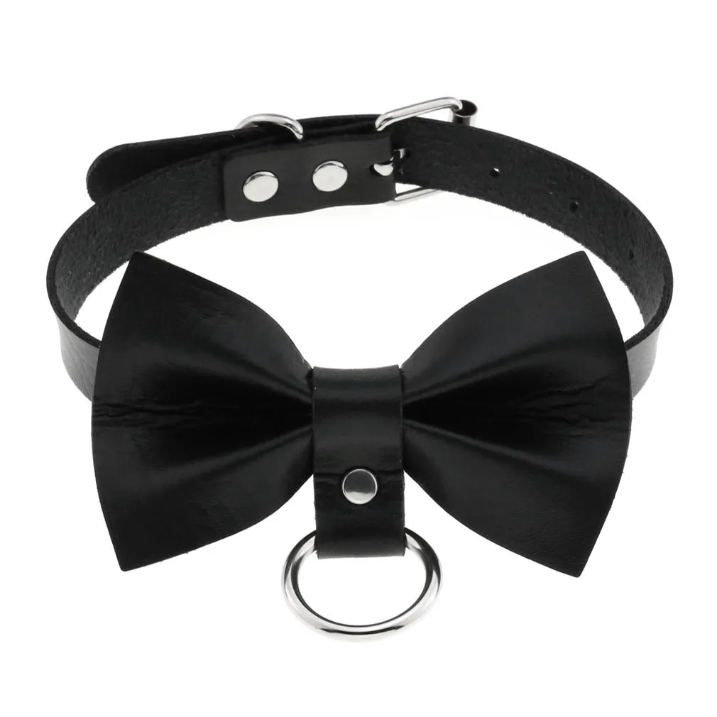Leather Spiked Choker Punk Collar Women Men Rivets Studded Chocker Chunky Necklace Goth Jewelry Metal Gothic Emo Accessories