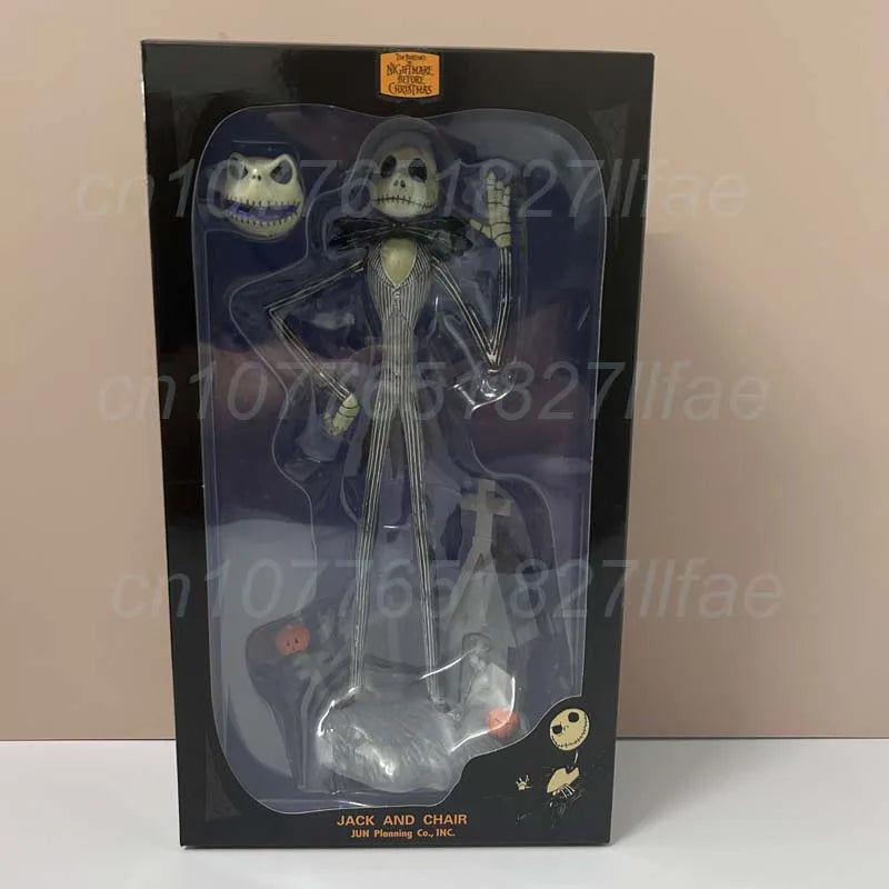 The Nightmare Before Christmas Jack Skellington Action Figure 12 Face Jack Jack Chair Special Version Model Toys Christmas Gift