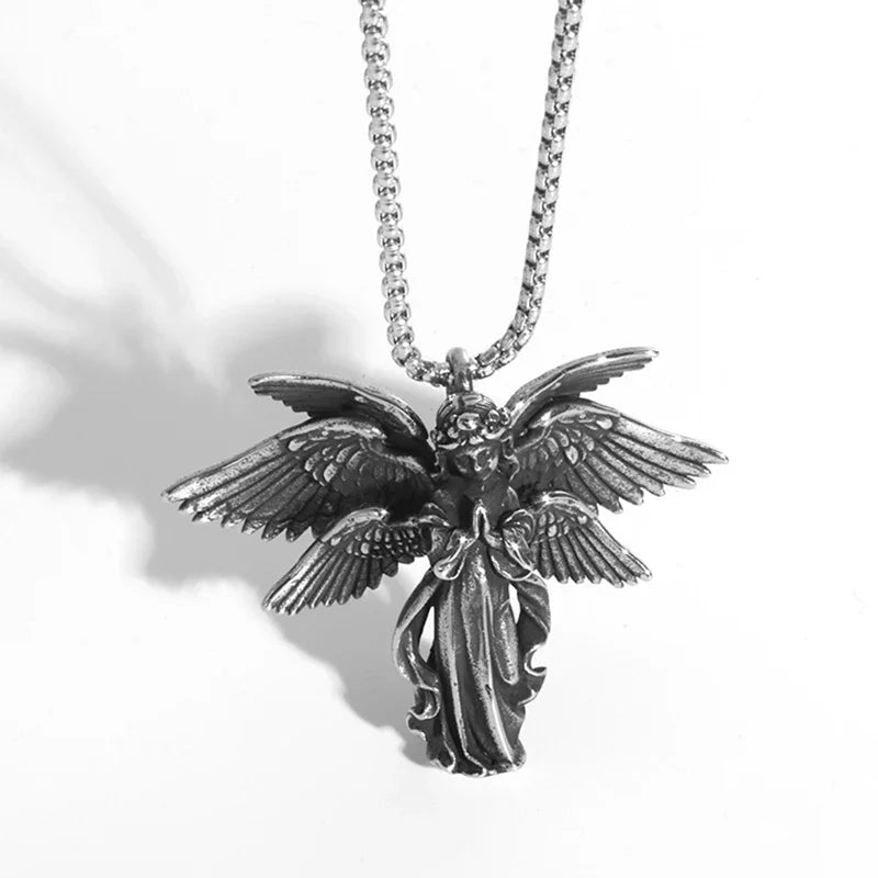 Fashionable and Sexy Female Baseball Player Statue Pendant Necklace Men and Women Hip-Hop Trend Jewelry Couple Gifts