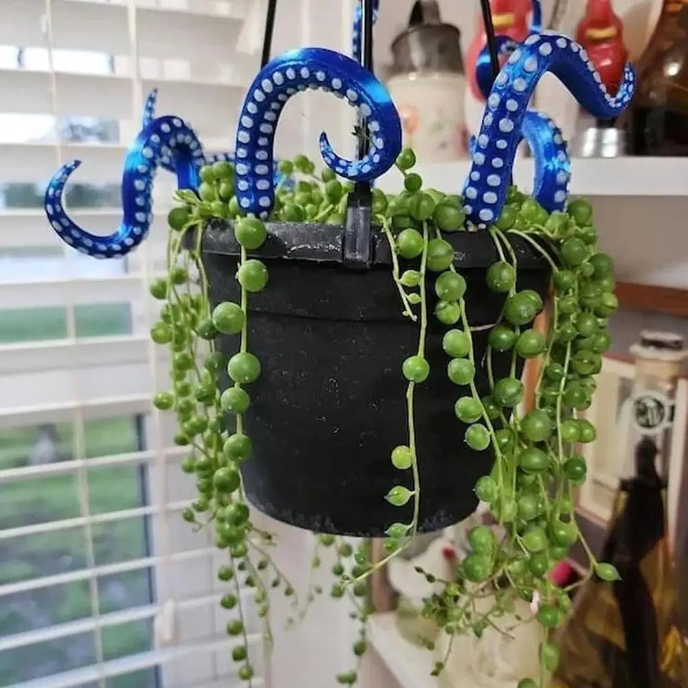 Sea Tentacle 7-piece Set Resin Decoration Tentacle Plant Post Decoration Octopus Plant Post Flowerpot Decoration
