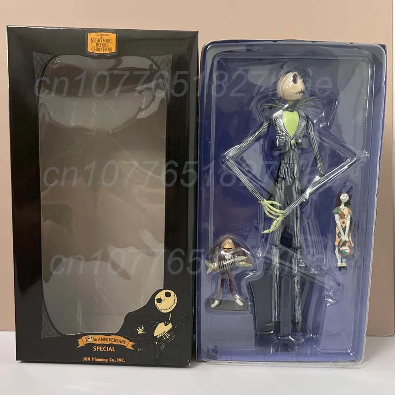 The Nightmare Before Christmas Jack Skellington Action Figure 12 Face Jack Jack Chair Special Version Model Toys Christmas Gift
