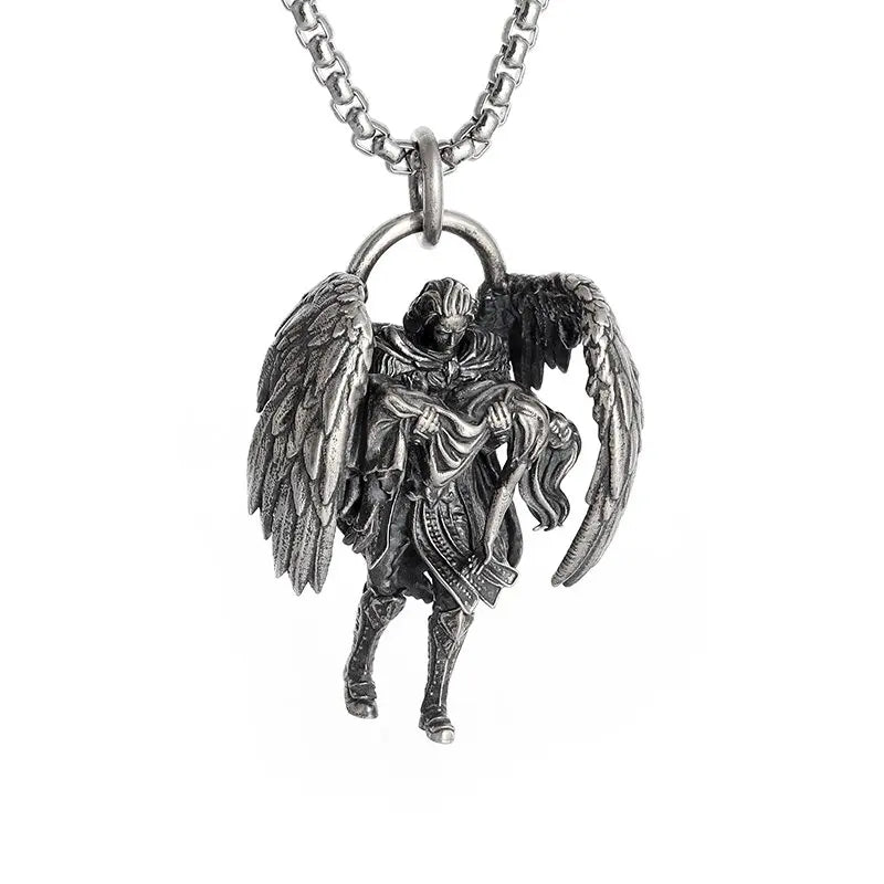 Fashionable and Sexy Female Baseball Player Statue Pendant Necklace Men and Women Hip-Hop Trend Jewelry Couple Gifts