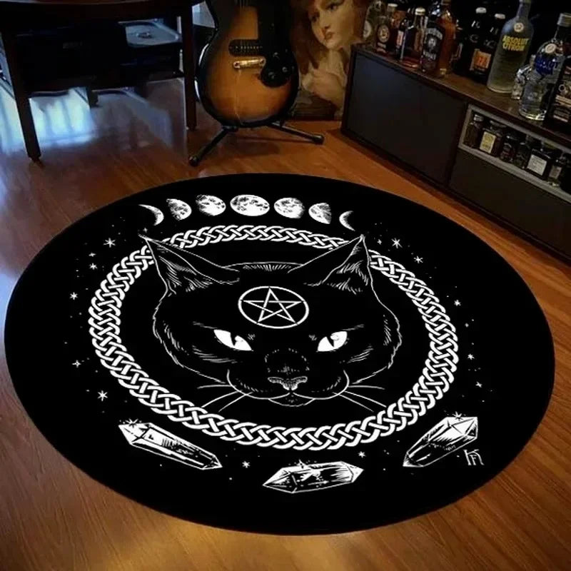 Home decoration personalized carpet Gothic Satan carpet bedroom living room entrance floor mat bathroom absorbent door mat