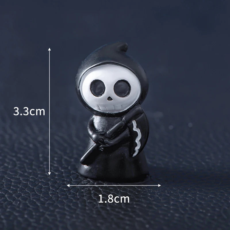 Halloween Ghost Devil Wizard Figurine Miniature Landscape Decoration DIY Home Decoration Accessories Desktop Small Ornament Gift