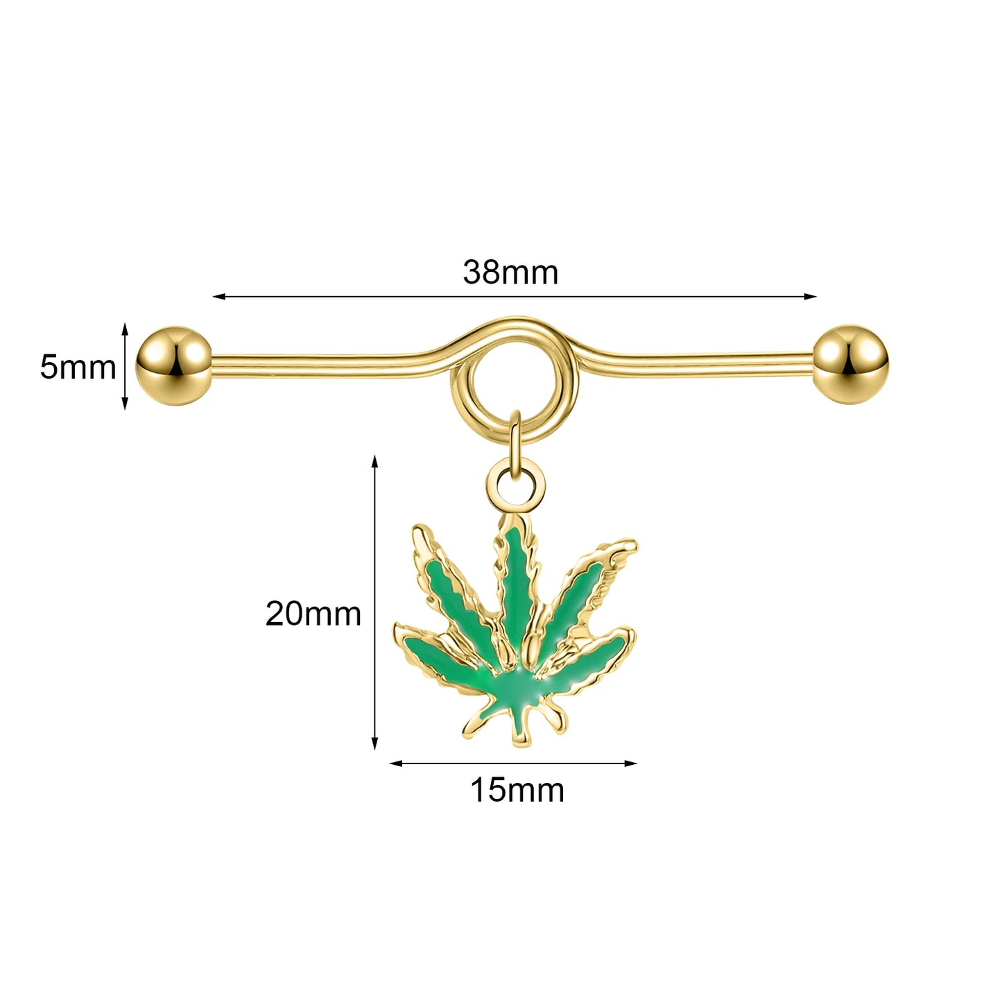 AOEDEJ Industrial Piercing Earring Women Stainless Steel Helix Ear Piercing Dragon Snake Long Earring Jewelry Barbell Earring