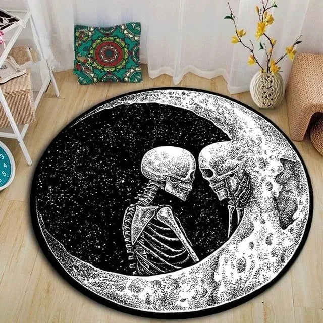 Home decoration personalized carpet Gothic Satan carpet bedroom living room entrance floor mat bathroom absorbent door mat
