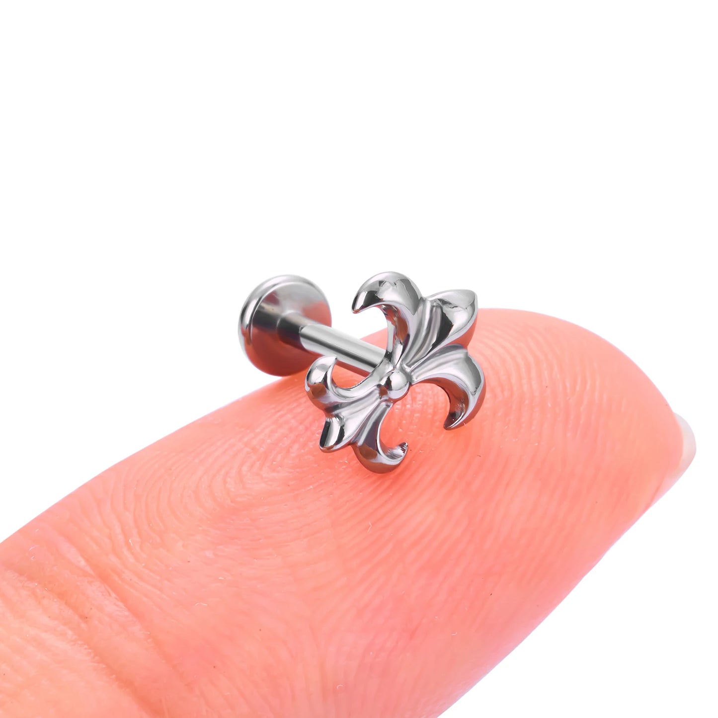 16G G23 Titanium Labret Helix Tragus Daith Cartilage Piercing Ear Stud Earrings for Women Internal Thread