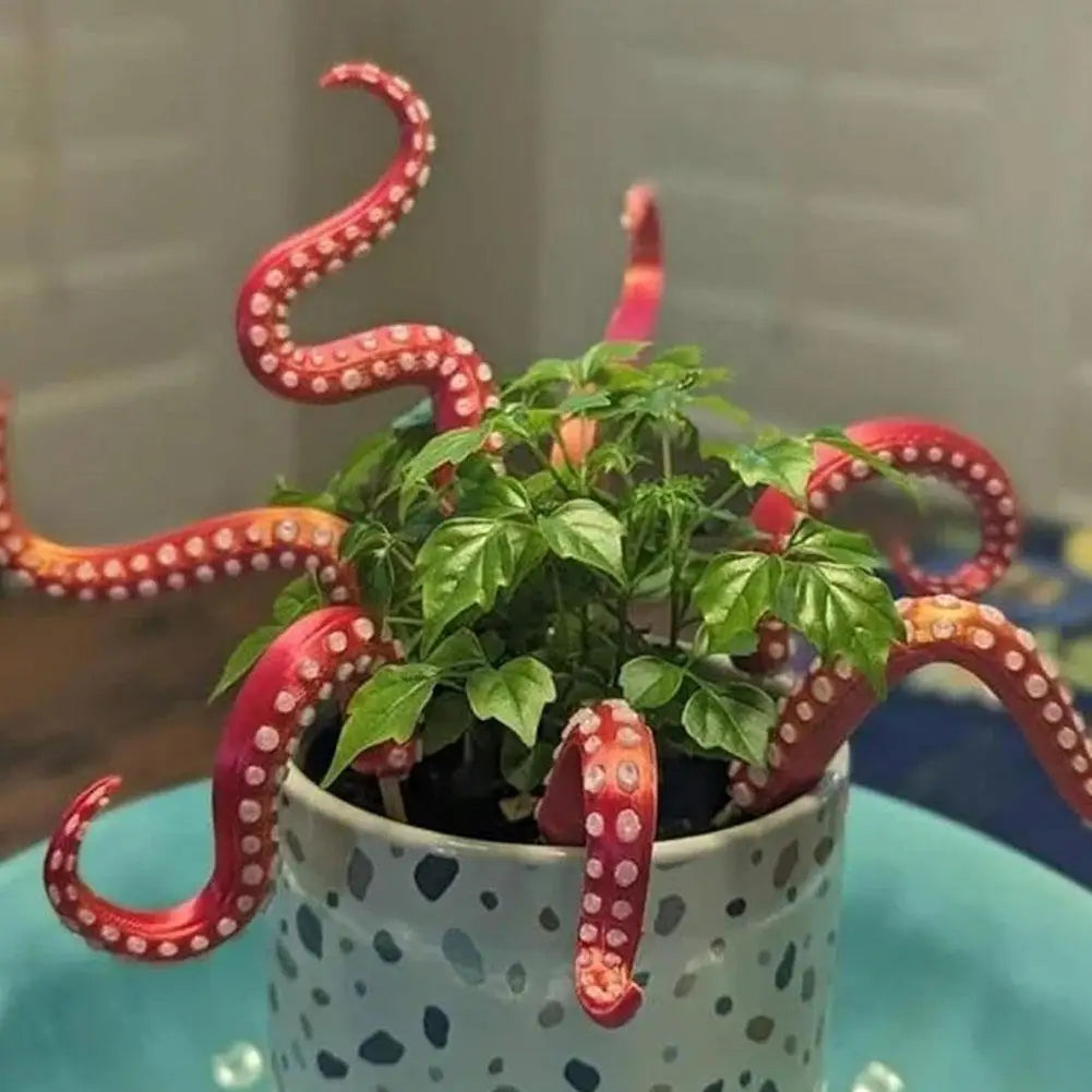 Sea Tentacle 7-piece Set Resin Decoration Tentacle Plant Post Decoration Octopus Plant Post Flowerpot Decoration