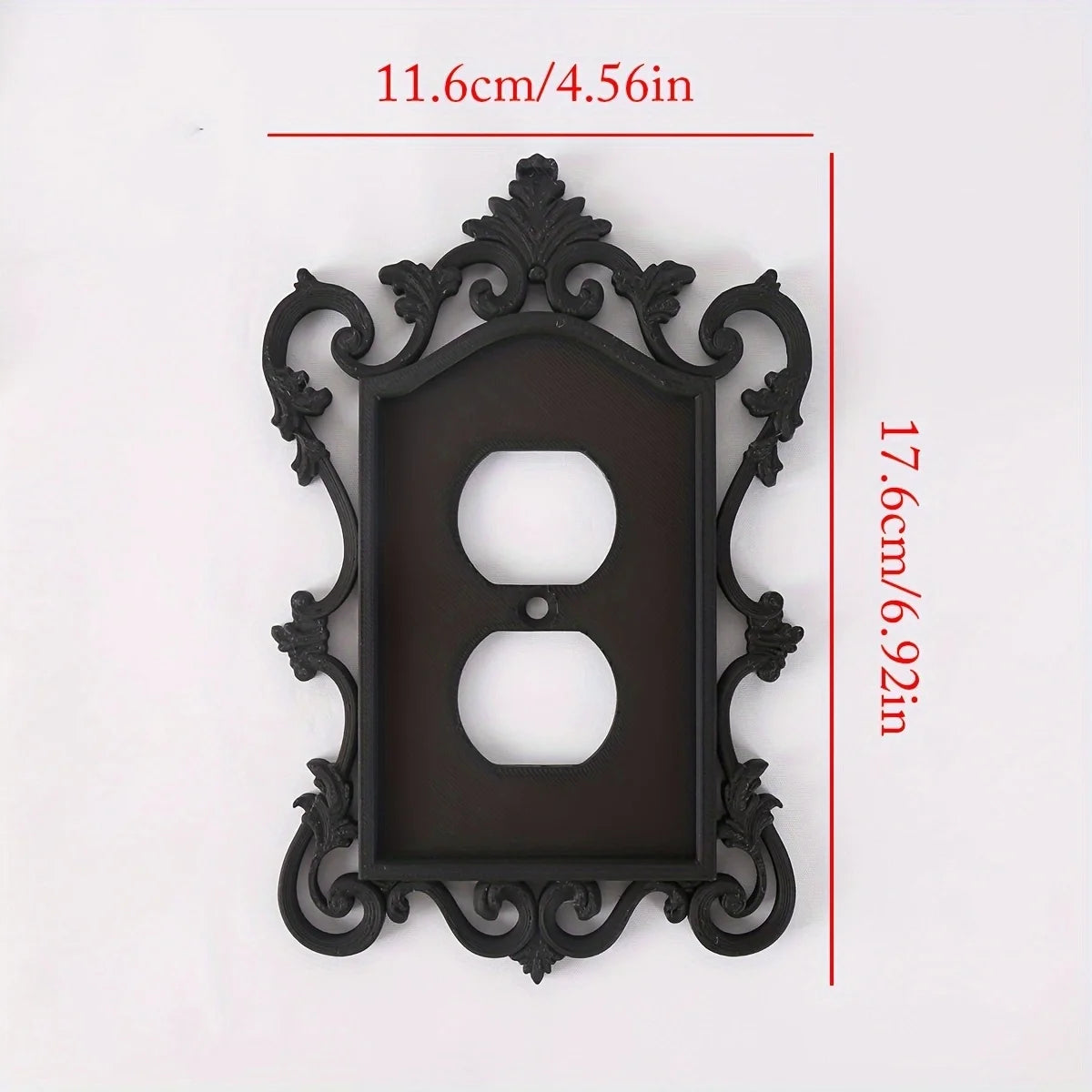 Gothic Switch Panel Cover, Home and Office Decorative Wall Panel, Durable Plastic, Artistic Design, Halloween Decoration