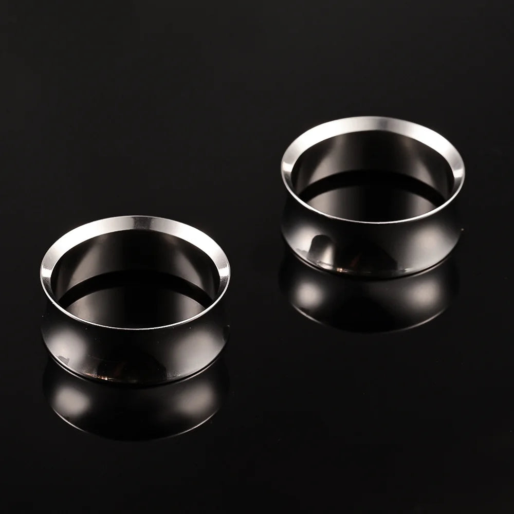 Doearko 2PCS Ear Gauges 316 Stainless Steel Round Tunnels Plugs Piercing Women Body Jewelry Expander Stretchers New