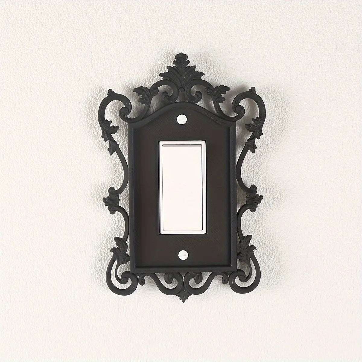 Gothic Switch Panel Cover, Home and Office Decorative Wall Panel, Durable Plastic, Artistic Design, Halloween Decoration