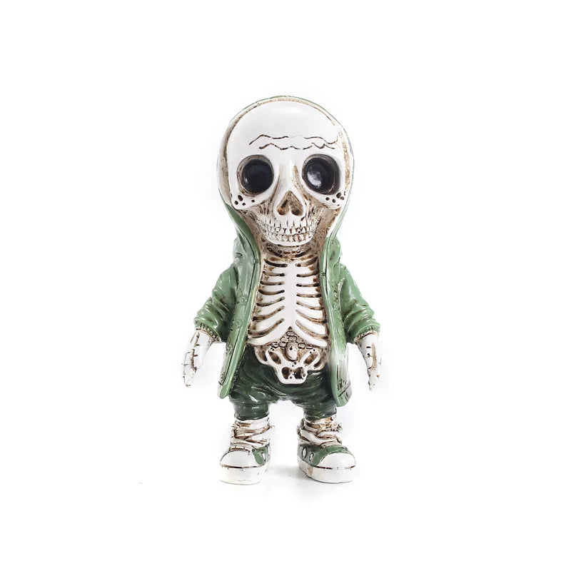 Skeleton Doll Resin Jewelry Character Statue Home Creative Cool Room Decor Panel Trendy Street Decoration Personalised Retro