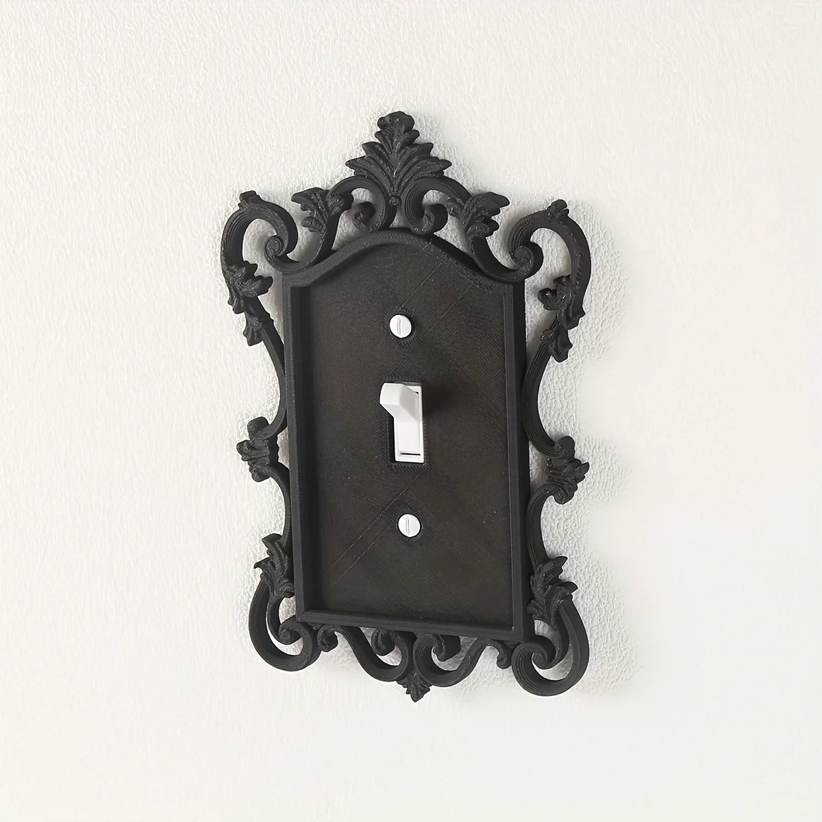 Gothic Switch Panel Cover, Home and Office Decorative Wall Panel, Durable Plastic, Artistic Design, Halloween Decoration